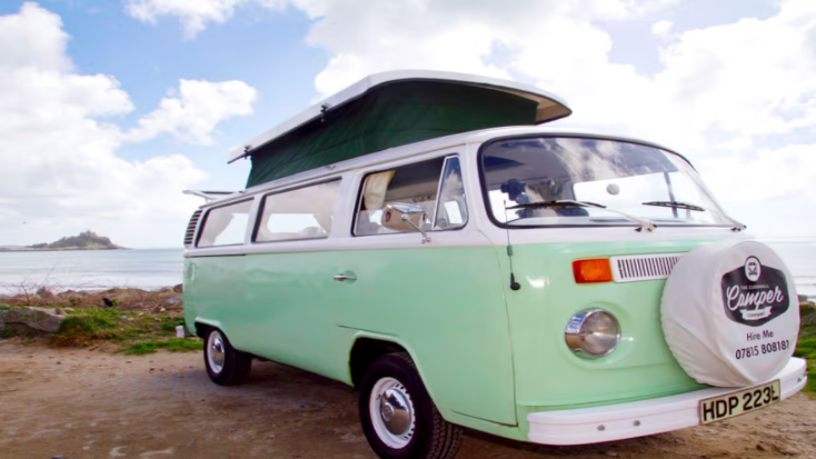 Vintage VW Campervans Revamped and Ready for Adventure in Cornwall, UK, things to do on Valentine's Day