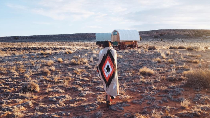 Unique wagon glamping experience 