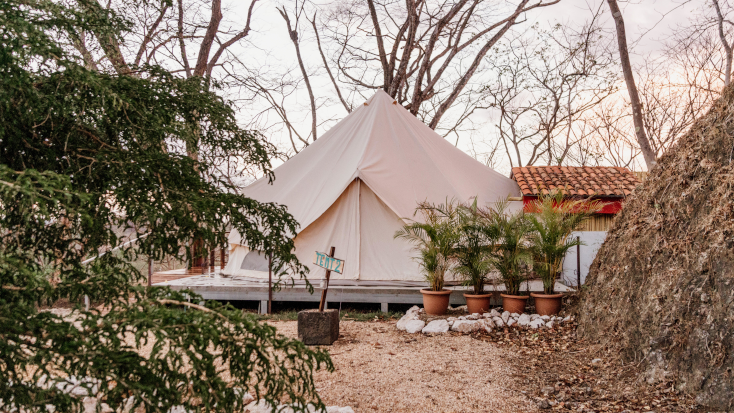Beautiful glamping tent in Guanacaste, Costa Rica. Winners of Glamping Hub's Host of the Month for March 2022. 