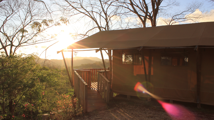 Safari Tent in Tamarindo, Costa Rica - Glamping site of the winner of Glamping Hub's host of the month for March 2022. 