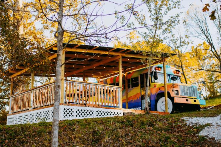 Glamping resort with incredible five unique glamping accommodations in Missouri