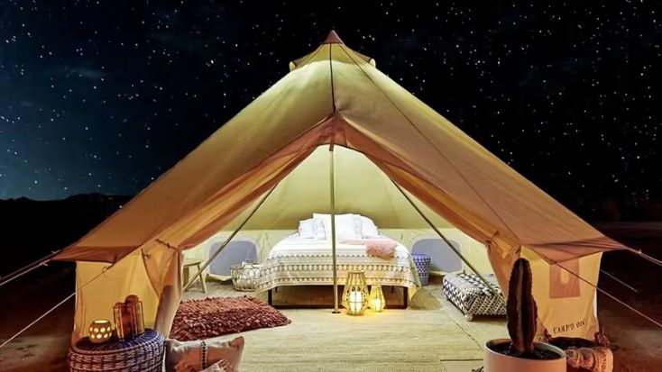 glamping experience in Joshua Tree