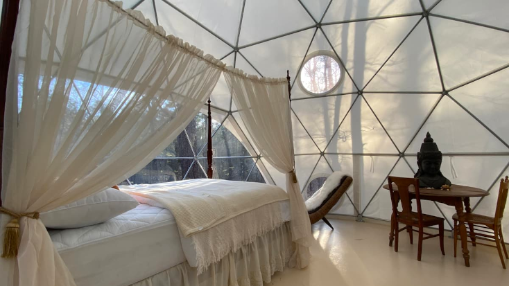 Weekend glamping getaways near Atlanta are a peaceful retreat for you to enjoy.