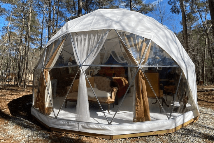 Dome with views in Georgia woods
