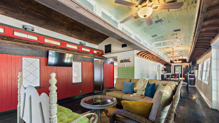 Luxurious converted train carriages in New Smyrna Beach, Florida and winner of Glamping Hub's host of the for September 2022