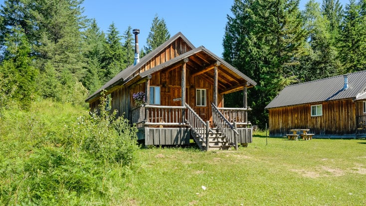 luxury log-cabin in Washington State