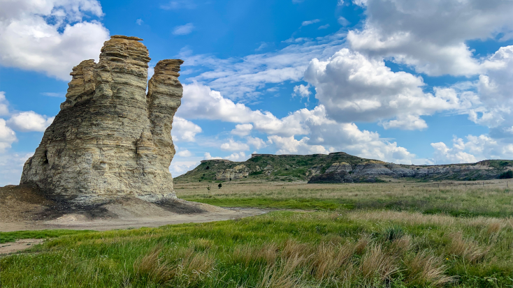 Enjoy a visit to the famous Castle Rock of Kansas, for National Kansas Day
