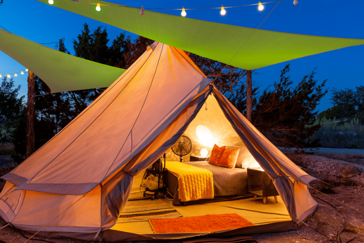 The perfect bell tent in Johnson City, Texas