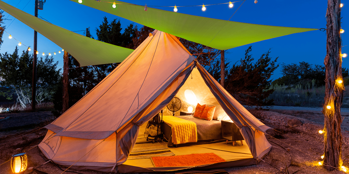 The perfect bell tent in Johnson City, Texas