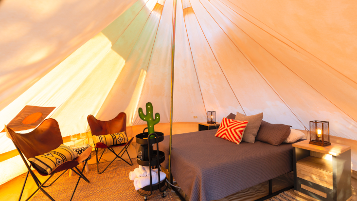 Experience luxury glamping for your next romantic weekend away in Texas