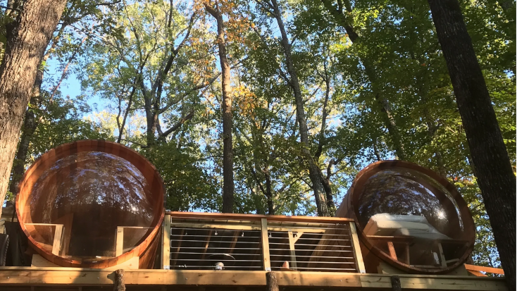 Unique glamping rental in Wildwood is perfect for group getawways in Georgia