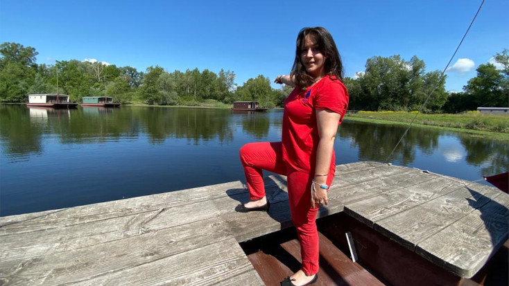 Host of the Month, April 2023, Jeanne in France on one of her houseboats