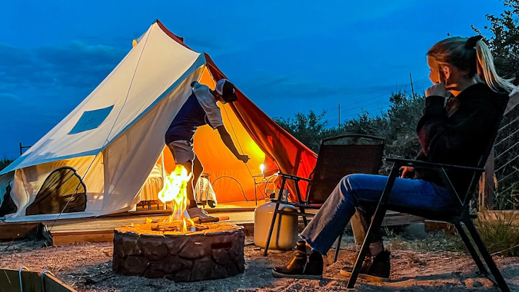 Host of the month for june 2023 denver colorado bell tent