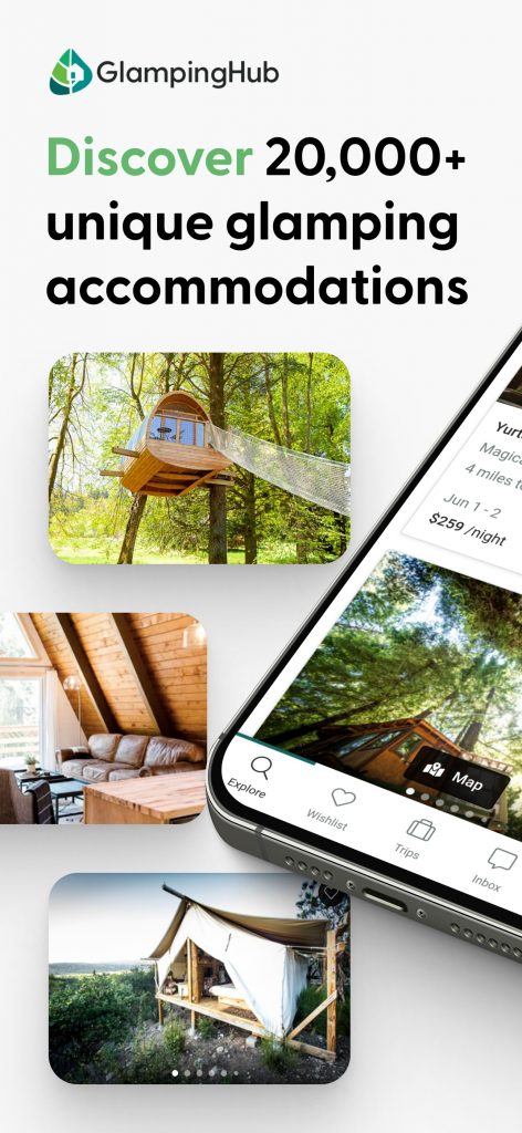 discover the Glamping Hub App